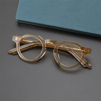 TS8006 retro thickened wide brimmed handmade glasses frame for men and women  myopia  prescription roundComputer glasses frame
