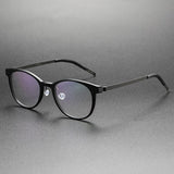 Round Denmark Linde 1818 Titanium No Screw Korea Glasses Frames Optical Ultra-light Business Rtro Optical Lenses Frames Man