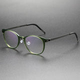 Round Denmark Linde 1818 Titanium No Screw Korea Glasses Frames Optical Ultra-light Business Rtro Optical Lenses Frames Man
