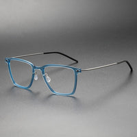 Fashion Square Denmark Linde 6554 Titanium No Screw Korea Glasses Frames Optical Ultra-light Frame For Men Women
