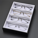 LEX titanium glasses for men with myopia Men Women rectangle Frame Glasses  myopia  prescription Round eyeglass frame