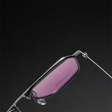 Glasses Frame For Men Denmark Linde 9753 Titanium No Screw Korea Square Glasses Frames Optical Ultra-light Business