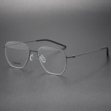 Reading Glasses Denmark Linde 5055 Titanium No Screw Handmade Glasses Frames Optical Ultra-light Business