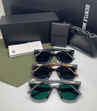 S-sunglasses Ready Stock Men Sunglasses UV400 Korean Sun Glasses For Jackie Black Square Acetate Flatba Frame With 99.9% UV Protected Black Zeiss Lenses Shades For Men Fashion Men's Eyewear Male