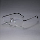 Suqare Denmark Linde 9628 Titanium No Screw Korea Glasses Frames Optical Ultra-light Business Eyeglasses Men
