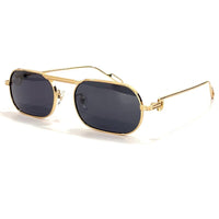 Vintage Fashion 2021 New Sunglasses Rectange Frameless Shades Gradient UV400 Summer Traveling Sun Glasses for Women