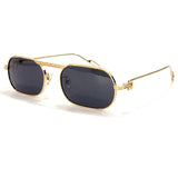 Vintage Fashion 2021 New Sunglasses Rectange Frameless Shades Gradient UV400 Summer Traveling Sun Glasses for Women