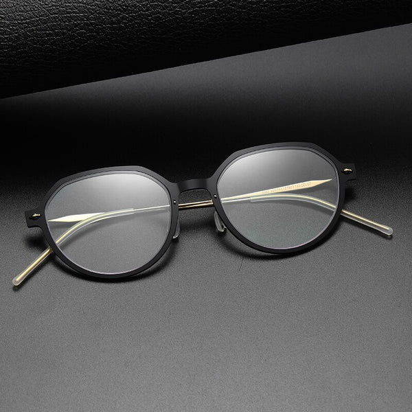 Reading Glasses For Women Men Denmark Linde 6582 Titanium No Screw Korea Glasses Frames Optical Ultra-light Business Glasses