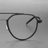 Luxury Glasses Men Denmark Linde 9745 Titanium No Screw Korea Glasses Frames Optical Ultra-light Business Optical Lenses