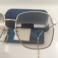 Strawberry Heart Chain Oval Sunglasses For Women Personality Shades Brand Designer Fashion Summer Girls For Sun Glasses UV400