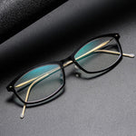 Eyeglass Frame 6512 Square Denmark Titanium No Screw Korea Glasses Frames Optical Ultra-light Business Optical Lenses For Men