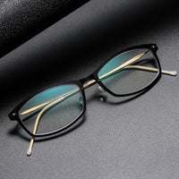 Eyeglass Frame 6512 Square Denmark Titanium No Screw Korea Glasses Frames Optical Ultra-light Business Optical Lenses For Men