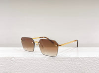 2023 Latest Fashion Sunglasses, Borderless Sunglasses Titanium Alloy Frame Brand Designer for Men and Women UV400