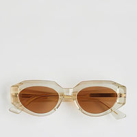 Black Acetate Oval Sunglasses For Women Brand Designer Summer PROTECT Hot Products Ladies Female Shield For Sun Glasses UV400