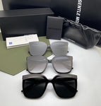 S-sunglasses Oversized Black Flatba Frame Polarized Sunglasses For Burty Men's Driving Camping Hiking Fishing Classic Sun Glasses Outdoor Sports UV400 Cycling Black Zeiss Lenses With 99.9% UV Protection Eyewear