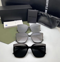 S-sunglasses Oversized Black Flatba Frame Polarized Sunglasses For Burty Men's Driving Camping Hiking Fishing Classic Sun Glasses Outdoor Sports UV400 Cycling Black Zeiss Lenses With 99.9% UV Protection Eyewear