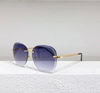 2022 New Pilot Ladies Sunglasses Titanium Alloy Frame Fashion Trend Sunglasses UV400