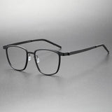 Eyeglasses Square Denmark Linde 9717 Titanium No Screw Korea Glasses Frames Optical Ultra-light Business Men's Reading Glasses