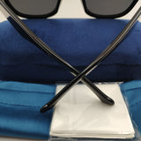 Hot Trending Products 2022 Acetate Square Fashion Sunglasses For Women Men Black Steampunk Brand Designer For Sun Glasses UV400