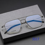 Fashion 5517 High Quality Denmark Titanium No Screw Men Glasses Frames Optical Ultra-light Business Suqare Computer Reading