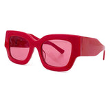 Retro Sunglasses Female Luxury Square Outdoor Sunscreen Sunglasses Female Fashion Gradient Trendy Protective Glasses