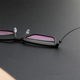 Square Glasses Frame For Men 1844 Denmark Titanium No Screw Korea Glasses Frames Optical Ultra-light Business Frame Glasses
