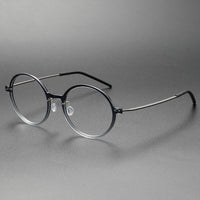 Fashion Denmark Titanium No Screw Korea Glasses 6523 Frames Optical Ultra-light Business Round Prescription Diopter Eyeglasses