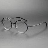 Fashion Denmark Titanium No Screw Korea Glasses 6523 Frames Optical Ultra-light Business Round Prescription Diopter Eyeglasses