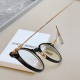 S-sunglasses 2021 Gentle Glasses For Jojo With White Round Case in Metal Frame with Anti Radiation and Anti Reflective for Women/Anti Radiation/Blue Light/Replaceable Optical Lens/Metal Hinge/High Quality Hinge/High quality/Eye glasses on sale