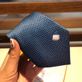 A-accessories Louis Vuitton Men's Cotton Solid Stripe Skinny Tie Slim Necktie For Wedding Party