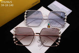 S-sunglasses Fendi Italy Designer Eyeglass Frames Glasses Pearl decoration Full frame for FF0296