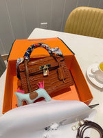 M-Handbag Hermès 20cm Women's Handbags Purses Small Tote Shoulder Bag Top Handle Satchel Bag for Work