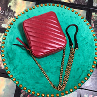 H-bag GUCCI Marmont mini shoulder women bag  6.5"W x 7.5"H x 3"D Style 550155