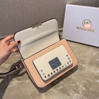 M-Handbag M.K 23-16cm Women Designer Rivet Shoulder Bag Ladies Top Handle Clutches Handbags Purse
