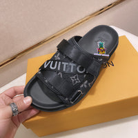 S-shoe Louis Vuitton Women Sandals Summer New Thick Heel Platform Sole Shoes Female Summer Flat Casual Shoes Fashion Sports Beach Women's Slippers Heels Women Platform Sandals Female Thick Bottom Shoes Wedge with Open Toe