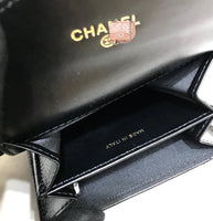 A-accessories NO.81223 11-9cm Women's Short Leather Card Holder Purse Zipper Buckle Elegant Clutch Wallet