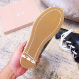 S-shoe MIU MIU Women High Shoes Adjustable Buckle Open Toe Wedges Shoes Summer Fashion Sandals
