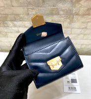 A-accessories NO.81223 11-9cm Women's Short Leather Card Holder Purse Zipper Buckle Elegant Clutch Wallet