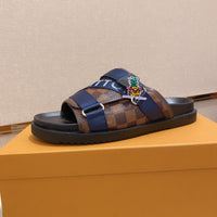 S-shoe Louis Vuitton Women Sandals Summer New Thick Heel Platform Sole Shoes Female Summer Flat Casual Shoes Fashion Sports Beach Women's Slippers Heels Women Platform Sandals Female Thick Bottom Shoes Wedge with Open Toe