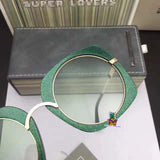 S-sunglasses s.u.p.e.r.l.o.v.e.r.s Round Sunglasses for Women, UV400 Protection, Light Weight, Pouch included for SL039