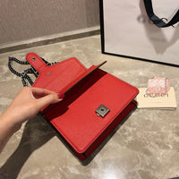 M-Handbag GUCCI 20cm Ladies Vintage Printing Wide Shoulder Strap Messenger Bag Small Square Bag
