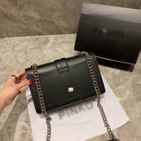 M-Handbag P.i.n.k.o 27-17cm Chain Shoulder Swallows Bag Messager Genuine Leather Cross-body Handbags