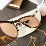 S-sunglasses Free Ship V Brand KALO Top Quality Metal Full Frame Designer Sunglasses For Women UV400 Protecton Mirror Sunglass with black case