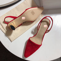 S-shoe R.E.J.I.N.A P.Y.O Women Casual Cusp Toe High Heeled Pumps Ankle Strap Shoes