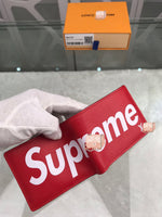 A-accessories Supreme NO.M60332 11.5-9cm Wallets for Women Women Small Wallet Lady Short Wallet Bifold Leather Multi-purpose Wallet with ID Window