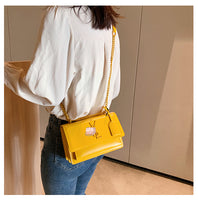 L-package 22-14-10cm Women Purse Clutch Small Crossbody Shoulder Bag with Chain Strap