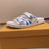 S-shoe Louis Vuitton Women Sandals Summer New Thick Heel Platform Sole Shoes Female Summer Flat Casual Shoes Fashion Sports Beach Women's Slippers Heels Women Platform Sandals Female Thick Bottom Shoes Wedge with Open Toe