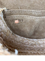 H-bag Loewe Gate Mini Bag Light Blue/Natural Women Gate Saddle Shaped Crossbody Bag Shoulder Purse