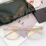 S-sunglasses 2021 Monster Square Anti Radiation Glasses For Kubo With White Round Case Replaceable for Lens Eyewear Eyeglass Glasses Non Graded Lens Eyewear for Women and Men