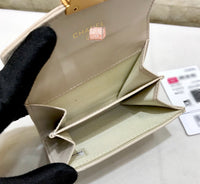 A-accessories NO.81223 11-9cm Women's Short Leather Card Holder Purse Zipper Buckle Elegant Clutch Wallet
